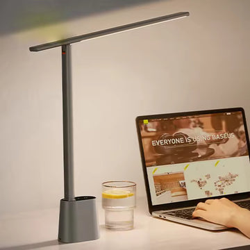 LED Desk Lamp Rechargeable - Smart Dimmable Touch Control with Eye-Care Technology