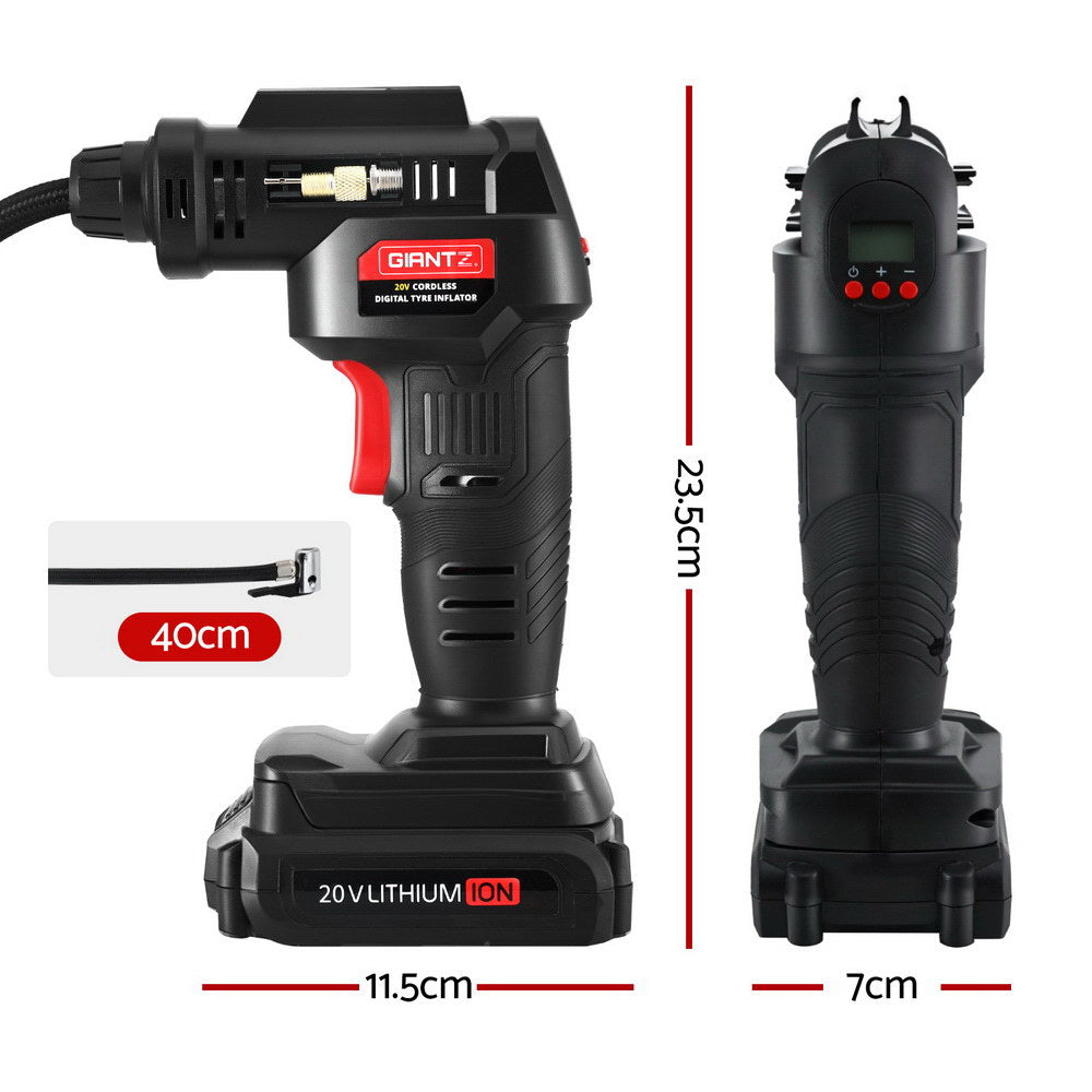 Giantz Cordless Tyre Inflator 20V Portable Air Compressor 120PSI