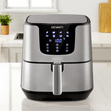 Devanti Air Fryer 7L LCD Digital 1700W Black
