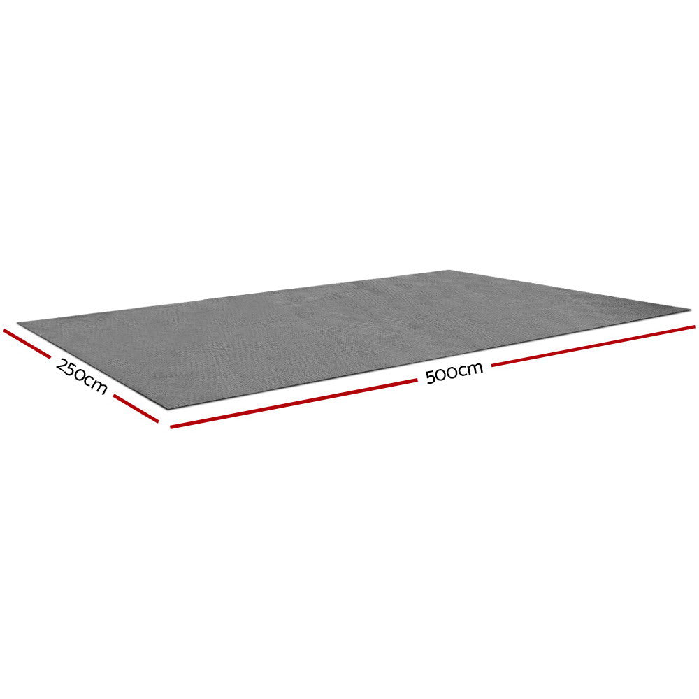 Weisshorn Annex Matting Caravan Camping 5m x 2.5m Grey