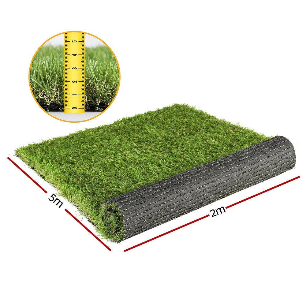 Prime Turf Artificial Grass 35mm Four-Tone Dense Synthetic Lawn
