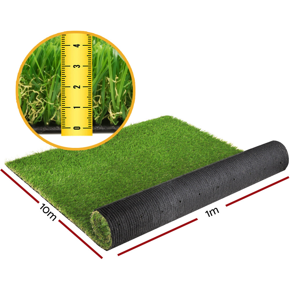 Prime Turf Synthetic Grass 40mm 2x5m Four-Tone