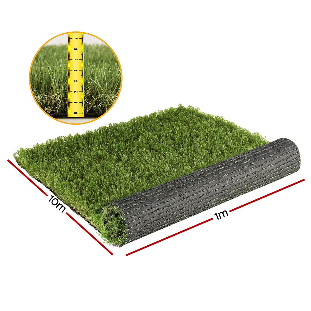 Prime Turf Artificial Grass 45mm 1m x 10m Synthetic Lawn