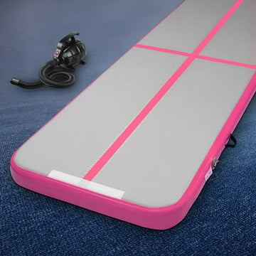 Everfit GoFun 3m Air Track Mat Gymnastics Pink