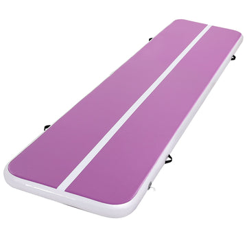 Everfit Air Track Mat Gymnastics Tumbling Cheerleading 4M Purple