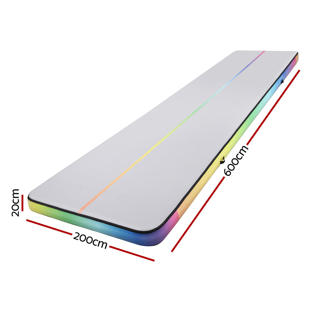 Everfit 6M Air Track Mat Inflatable Gymnastics Mat 200cm