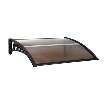 Instahut Window and Door Awning 0.8m x 1m Brown