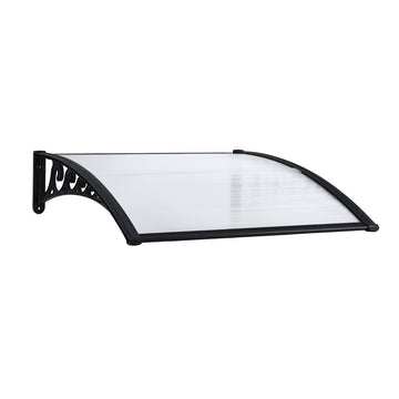 Instahut Window and Door Awning 0.8m x 1m Transparent