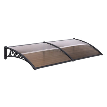 Instahut Window and Door Awning 0.8m x 2m Brown