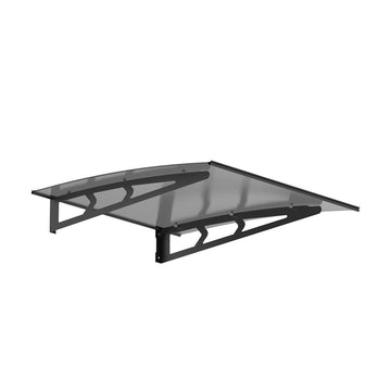 Instahut Window Door Awning Canopy UV Rain Resistant 1x1m Grey