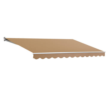 Instahut Motorised Folding Arm Awning Sunshade 2.5x2M Beige