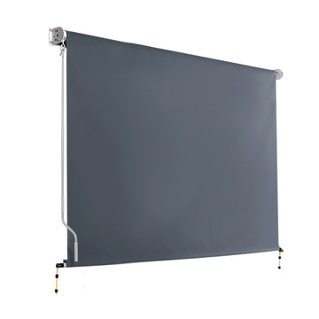Instahut Retractable Outdoor Blinds Awning 2.7x2.5m Grey