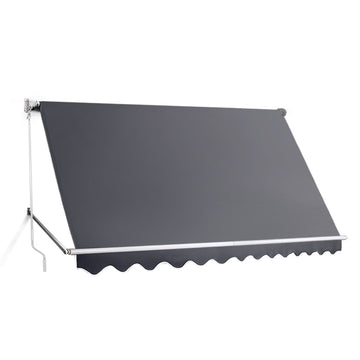 Instahut Outdoor Awning Door Window UV Rain Resistant 1.2x3m Grey