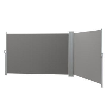 Instahut Retractable Side Awning Privacy Screen 2x6m Grey