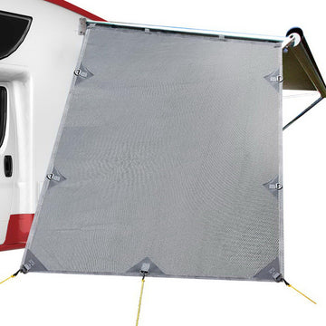 Caravan End Screen Privacy Awning 2.2x1.95m Grey