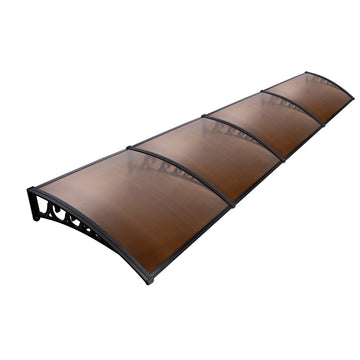 Instahut Window Door Awning Canopy 1x4m Brown