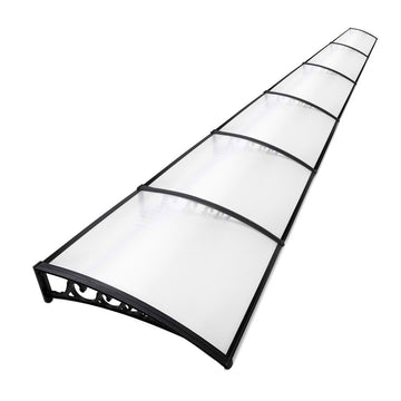 Instahut Window Door Awning Canopy 1x6m Transparent