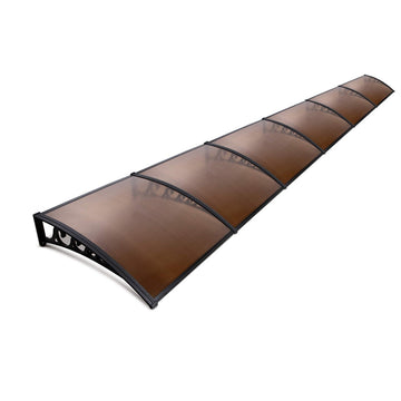 Instahut Outdoor Awning for Door and Window UV Rain Resistant 1x6m Brown