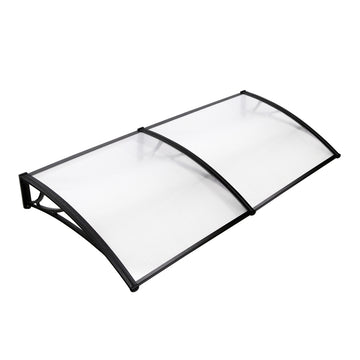 Instahut Window Door Awning UV Rain Resistant 1x2m Transparent