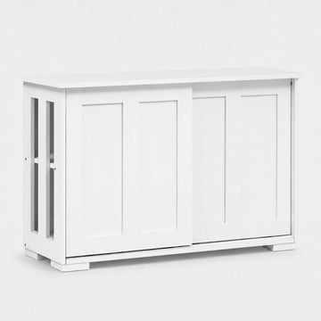 Artiss Buffet Sideboard with Sliding Doors White 99cm