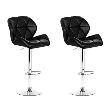 Artiss Bar Stools Gas Lift Height Adjustable Black