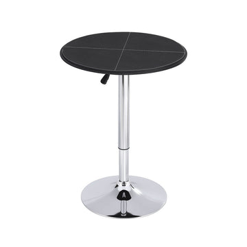Artiss Swivel Bar Table Height Adjustable 62cm Round Black