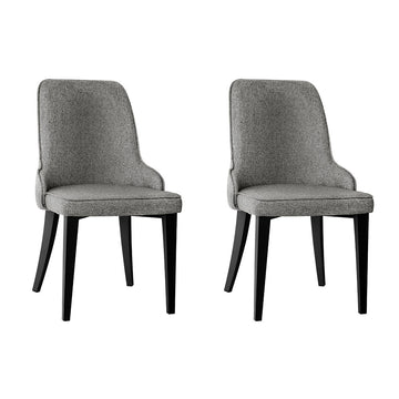 Artiss Fabric Dining Chairs Set of 2 Grey