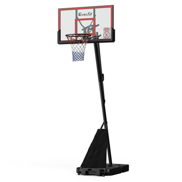 Everfit Portable Basketball Hoop Stand Height Adjustable 3.05m Red