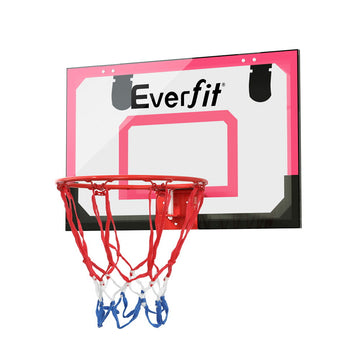 Everfit Mini Basketball Hoop 23 inch Shatterproof PET Backboard with Ball and Pump Red