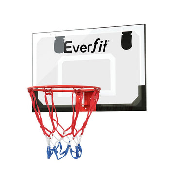 Everfit Mini Basketball Hoop 23 inch Shatterproof PET Backboard with Ball and Pump White