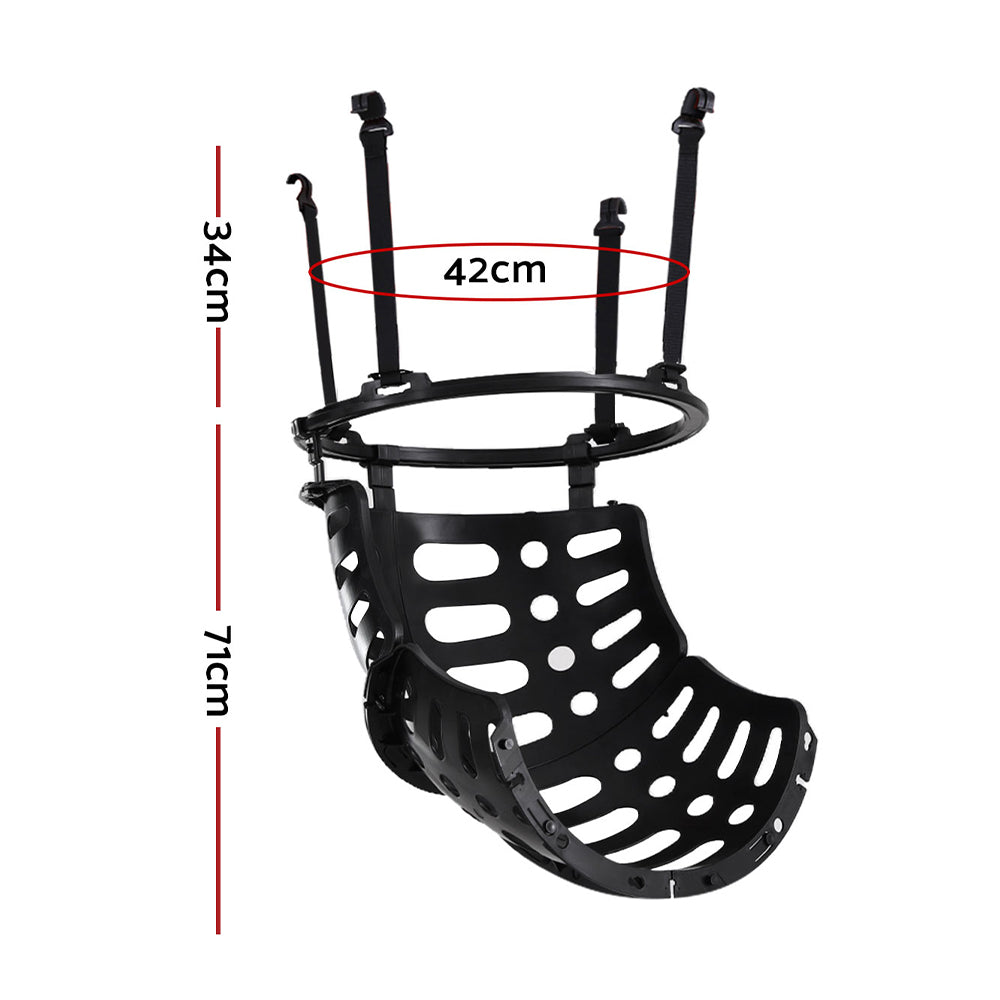 Everfit Basketball Rebounder 360 Degree Ball Return System Training Aid Black