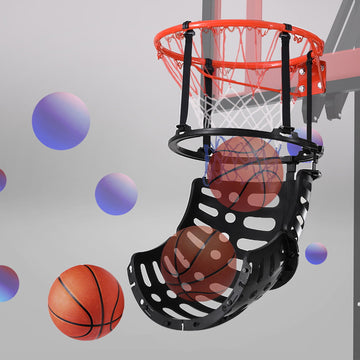 Everfit Basketball Rebounder 360 Degree Ball Return System Training Aid Black