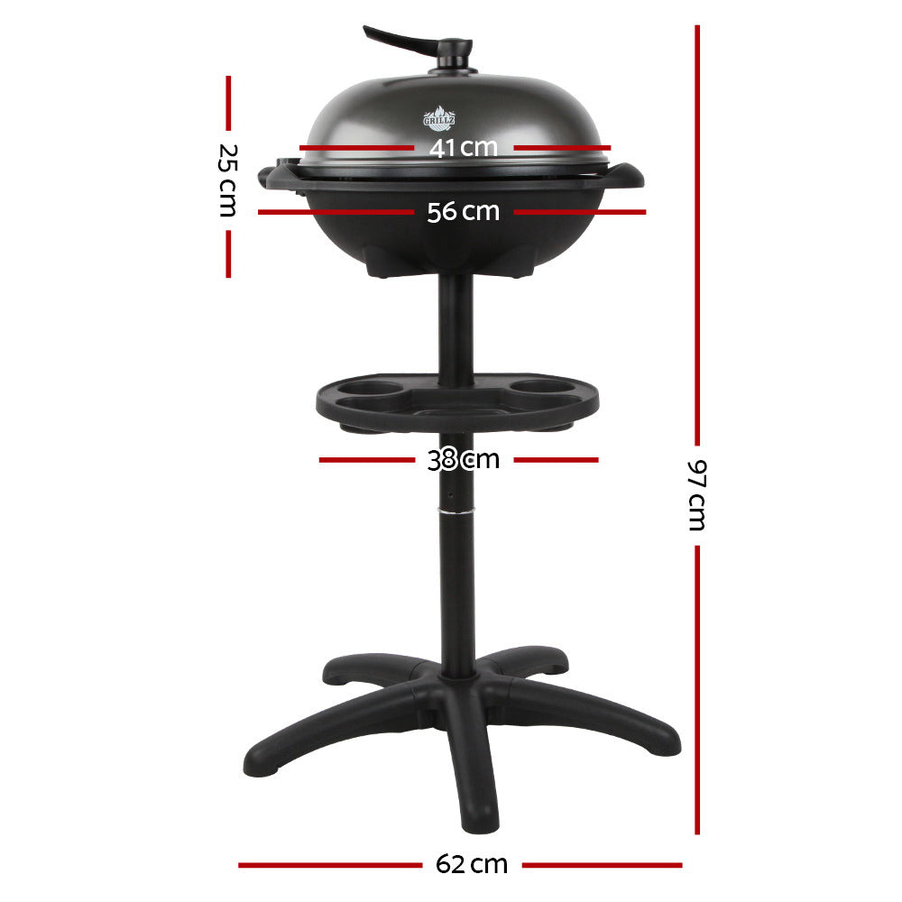 Grillz Electric BBQ Grill and Smoker 2000W