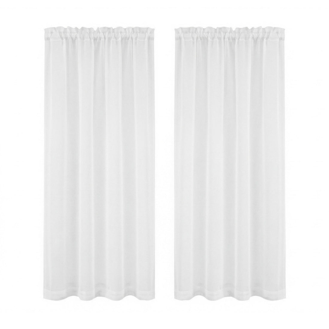 Artiss Blockout Curtains Pair Light Filtering White 132x160cm