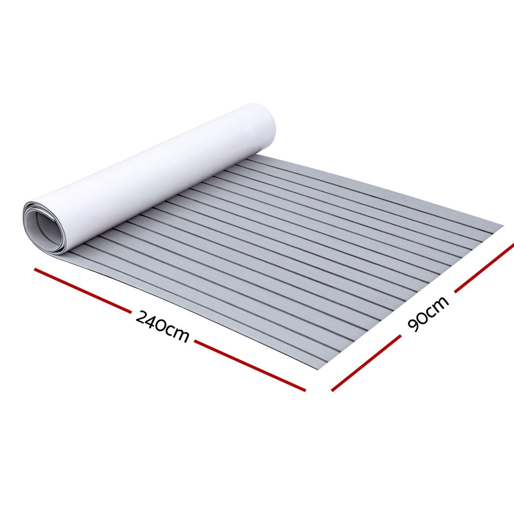 Seamanship EVA Foam Boat Flooring Mat Anti-Slip 240x90cm Light Grey
