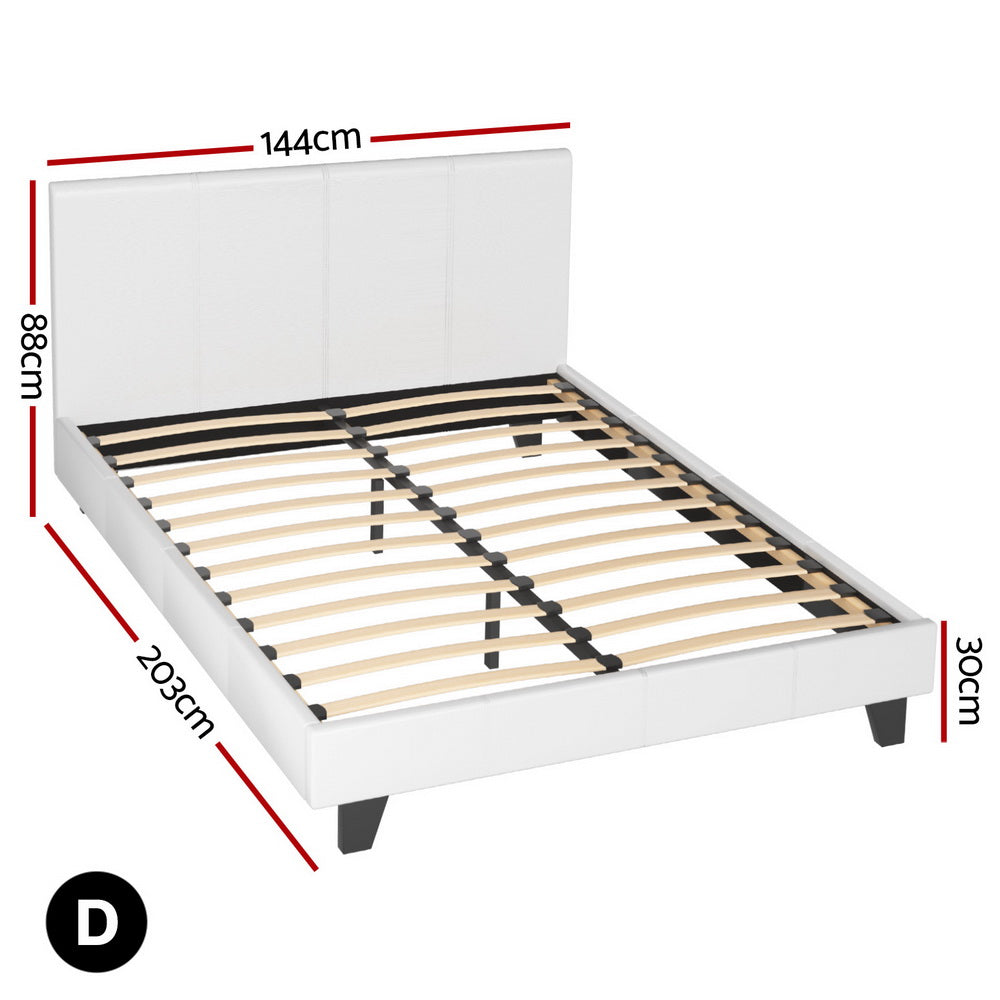 Artiss Neo Bed Frame Double White