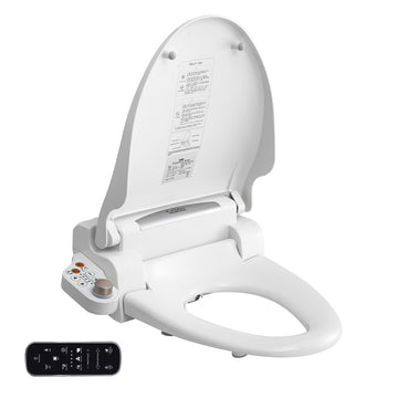 Cefito Electric Bidet Toilet Seat LED Night Light Heated Seat White