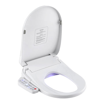 Cefito Electric Bidet Toilet Seat Heated Warm Water Dryer LED Light White