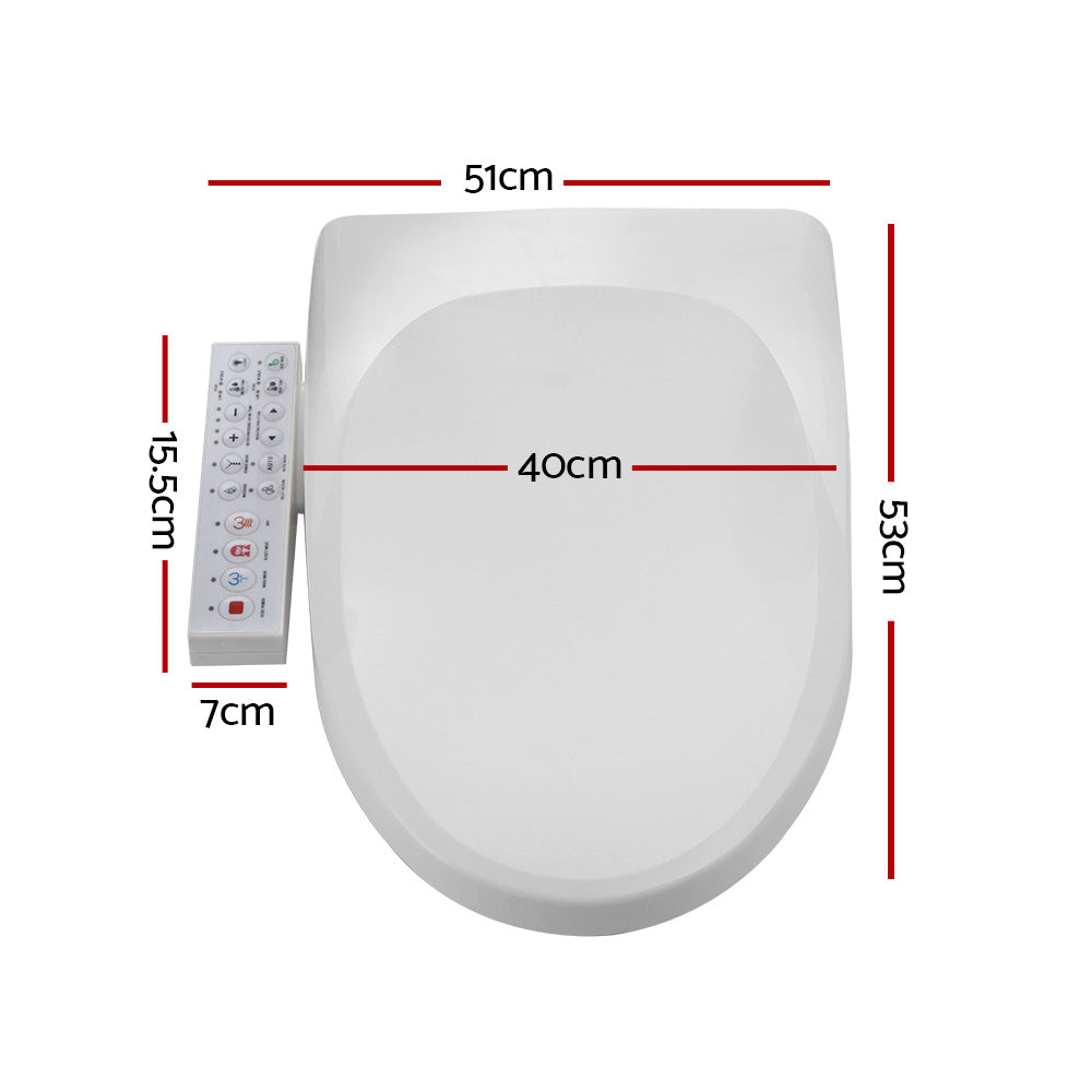 Cefito Electric Bidet Toilet Seat V-Shape Auto Wash Heated White