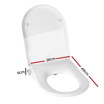 Cefito Non Electric Bidet Toilet Seat U-Shape Auto Water Wash White