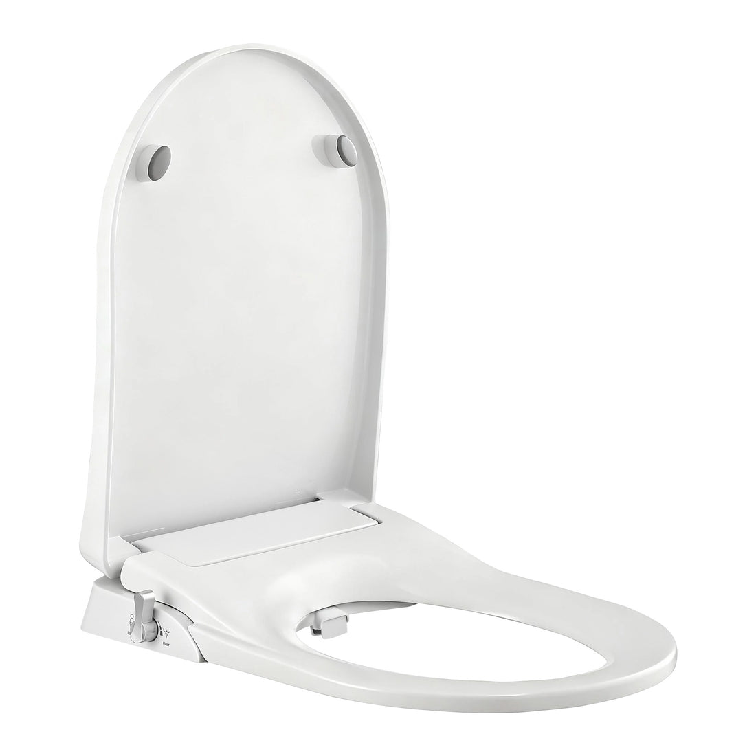 Cefito Non Electric Bidet Toilet Seat D-Shape Dual Nozzle White