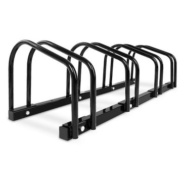 Weisshorn Freestanding 4-Bike Floor Parking Stand Black