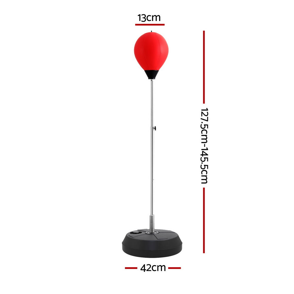 Everfit Punching Bag Stand 150cm Adjustable Freestanding Red Black