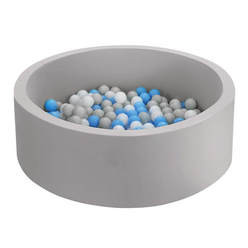 Keezi Kids Foam Ball Pit 90cm with 200 Balls Grey