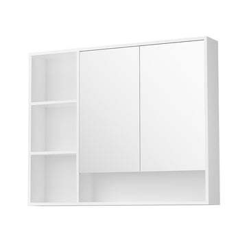 Cefito Bathroom Mirror Cabinet Medicine Storage Wall Mounted White 100cm