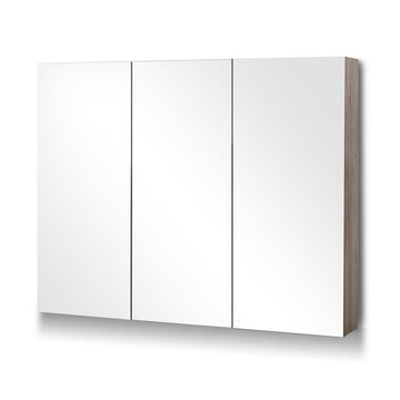 Cefito Large Bathroom Mirror Cabinet Oak 900mm Natural