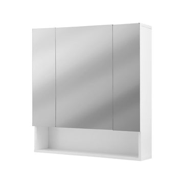 Cefito Bathroom Mirror Cabinet Medicine Storage Wall Hung 700x750mm White