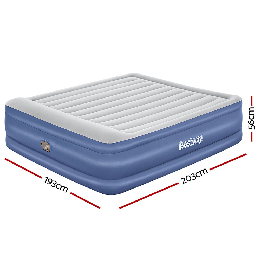 Bestway King Air Mattress Built-in Pump Inflatable Bed