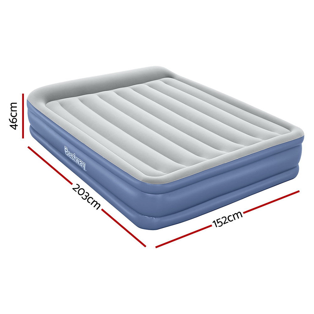Bestway Queen Air Mattress Built-in Pump Inflatable Bed