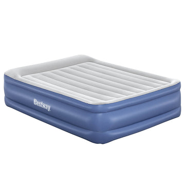 Bestway Coil Beam Queen Air Mattress Built-in Pump Navy